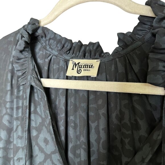 Show Me Your Mumu Alicia Tunic Size Small Wild Cheetah Animal Print Gray - Picture 5 of 6